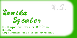 monika szemler business card